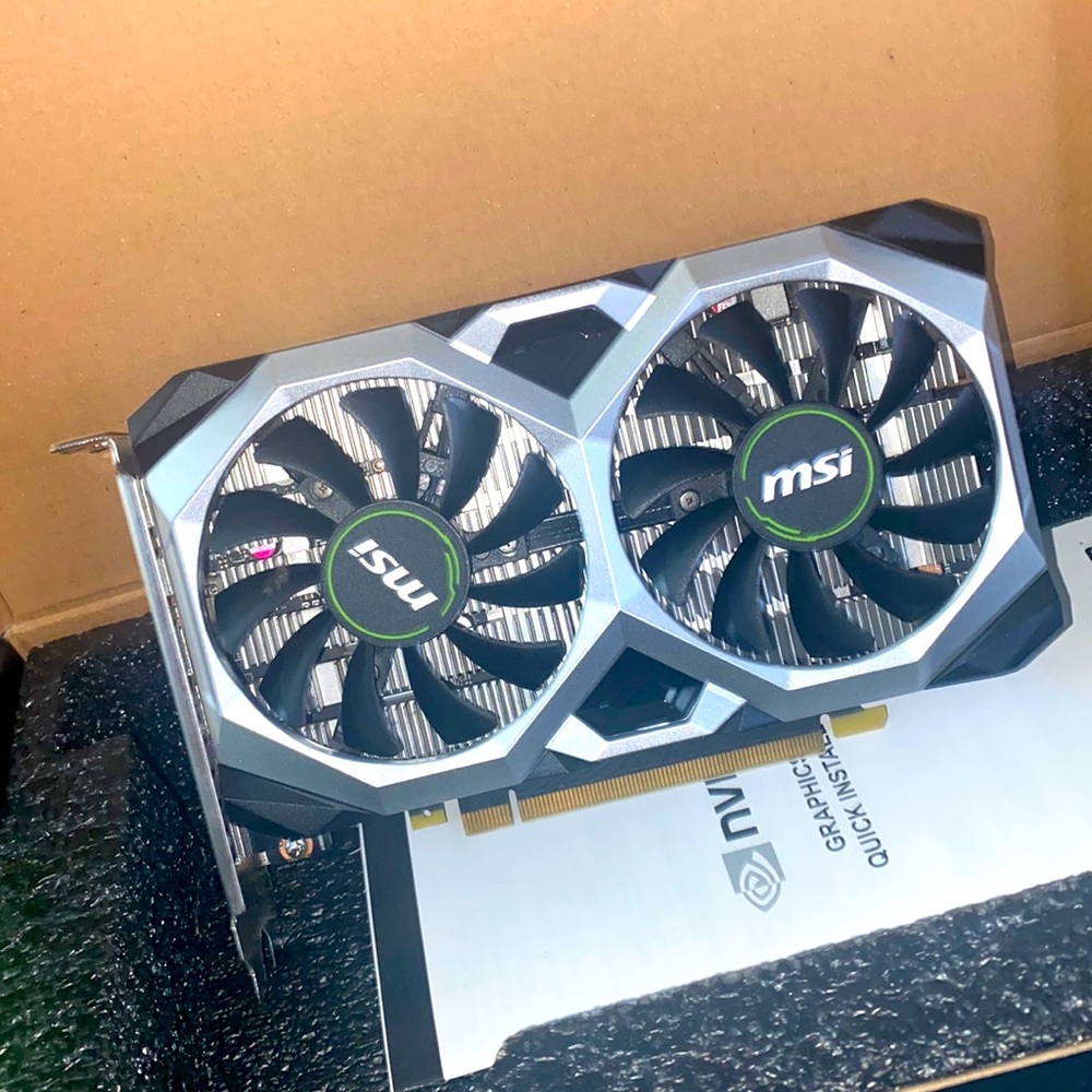 MSI Silver and grey gtx 1650